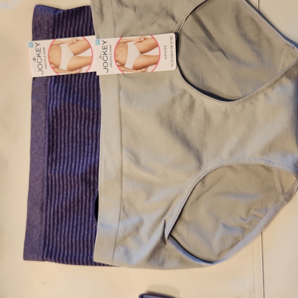 *CLEARANCE* Jockey Smooth & Shine Hipster Panties Set of 2 Size 5/S